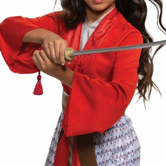 Disguise Mulan Movie Hero Red Dress Classic Child & Toddler Girls Costume 6 Disguise Mulan Movie Hero Red Dress Classic Child & Toddler Girls Costume