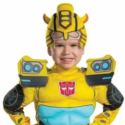 Disguise Transformers Bumblebee Toddler Muscle Costume & Headpiece, 3-4T