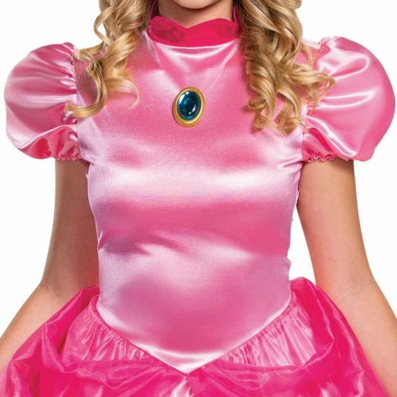 Disguise Super Mario Women's Princess Peach Deluxe Costume 4 Disguise Super Mario Women's Princess Peach Deluxe Costume