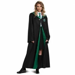 Disguise Harry Potter Slytherin Robe Deluxe Adult Costume Plus Size Costumes