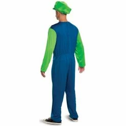 Disguise Super Mario Men's Luigi Classic Adult & Teen Costume Costumes