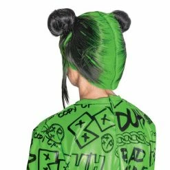 Disguise Billie Eilish Double Bun Wig Child Green TV & Movie Costumes