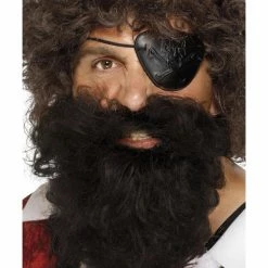 Smiffys USA Makeup & SFX Deluxe Pirate Beard, Brown