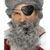 Smiffys USA Deluxe Pirate Beard, Light Grey Makeup & SFX 1 Smiffys USA Deluxe Pirate Beard, Light Grey Makeup & SFX