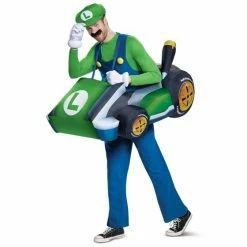 Disguise Costumes Super Mario Luigi Kart Inflatable Adult Costume