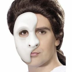 Smiffys USA Phantom Half Mask Men's