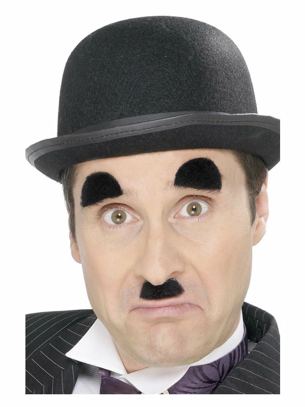 Smiffys USA Chaplin Tash And Eyebrows, Black Makeup & SFX 3 Smiffys USA Chaplin Tash And Eyebrows, Black Makeup & SFX
