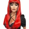 Smiffys USA Bewitching Women's Red And Black Wig
