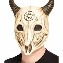 Smiffys USA Satanic Ram Skull Overhead Mask Masks