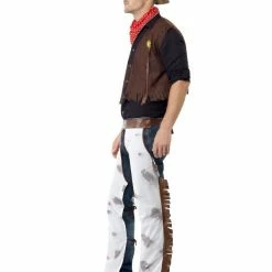 Smiffys USA Costumes Cowboy Men's Costume Brown