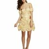 Smiffys USA Costumes Fever Golden Princess Women's Costume 1 Smiffys USA Costumes Fever Golden Princess Women's Costume