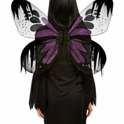 Smiffys USA Dark Botanicals Moth Wings Child Purple And Black Accessories