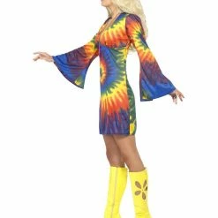 Smiffys USA Costumes 60s Tie Dye Women's Costume