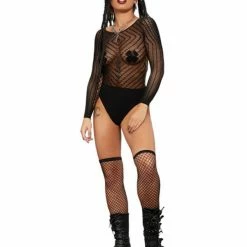 Smiffys USA Accessories Chevron Long Sleeve Women's Bodysuit