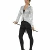 Smiffys USA Sequin Silver Tailcoat Jacket 2 Smiffys USA Sequin Silver Tailcoat Jacket