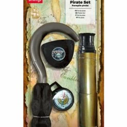 Smiffys USA Pirate Set With Hook Accessories