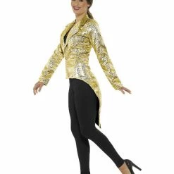 Smiffys USA Sequin Gold Tailcoat Jacket Costumes