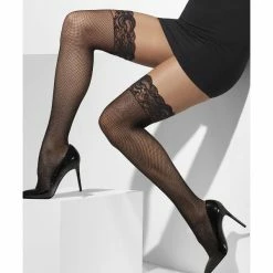 Smiffys USA Fishnet Women's Black Hold-Ups