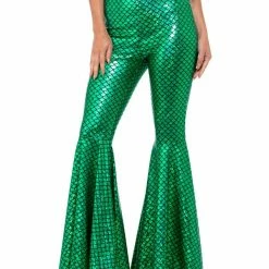 Smiffys USA Mermaid Flared Green Women's Trousers