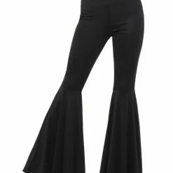 Smiffys USA Costumes 60s 70s Flared Black Women's Trousers