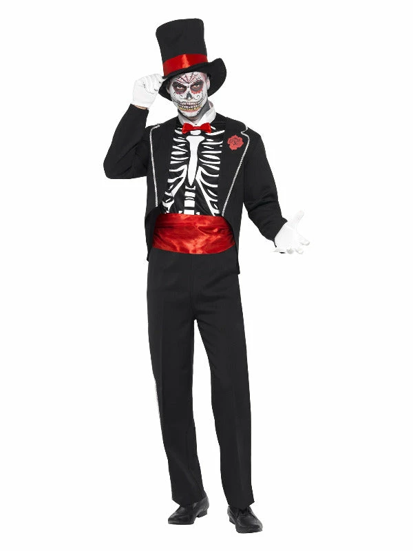 Smiffys USA Costumes Day Of The Dead Men's Costume 3 Smiffys USA Costumes Day Of The Dead Men's Costume