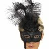 Smiffys USA Masks Baroque Fantasy Women's Black Eyemask