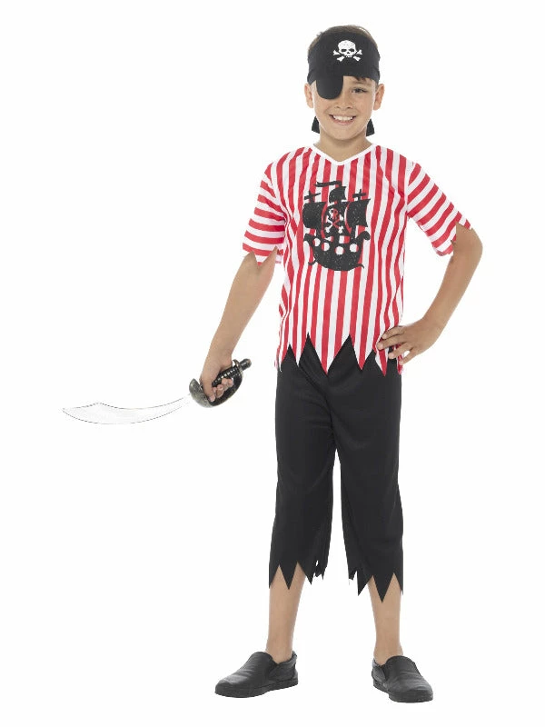 Smiffys USA Jolly Pirate Boy's Costume Costumes 3 Smiffys USA Jolly Pirate Boy's Costume Costumes