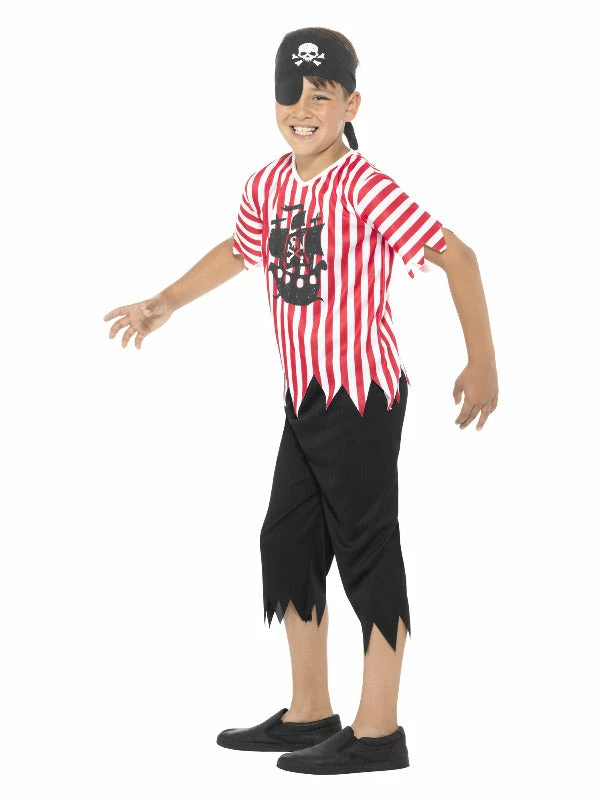 Smiffys USA Jolly Pirate Boy's Costume Costumes 4 Smiffys USA Jolly Pirate Boy's Costume Costumes