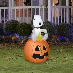 Gemmy Airblown Snoopy And Woodstock Inflatable Yard & Lawn Decoration Decorations & Props