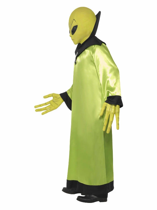 Smiffys USA Costumes Alien Lord Men's Green Costume, With Mask And Hands 4 Smiffys USA Costumes Alien Lord Men's Green Costume, With Mask And Hands