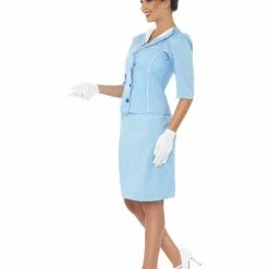 Smiffys USA Air Hostess Women's Retro Costume Costumes