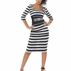 Smiffys USA Classy Convict Women's Prisoner Costume