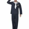 Smiffys USA Costumes Naval Seaman Men's Costume