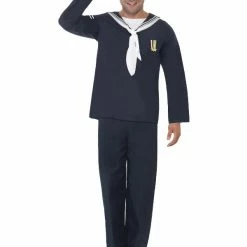 Smiffys USA Costumes Naval Seaman Men's Costume