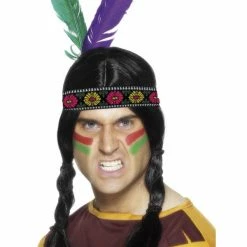 Smiffys USA Native American Inspired Feathered Headband Accessories