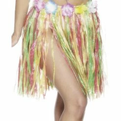 Smiffys USA Accessories Hawaiian Hula Multicoloured Short Skirt