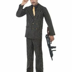 Smiffys USA Costumes 20s Gold Pinstripe Gangster Costume