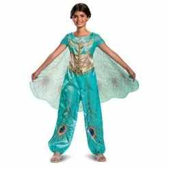 Disguise Costumes Disney Aladdin Girl's Jasmine Teal Classic Child & Toddler Costume