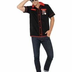 Smiffys USA 50s Men's Bowling Shirt Costumes
