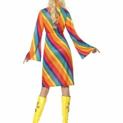 Smiffys USA 60s Rainbow Hippie Women's Costume 7 Smiffys USA 60s Rainbow Hippie Women's Costume