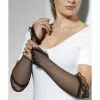 Smiffys USA Accessories Fingerless Fishnet Gloves Black Women's