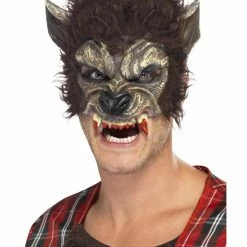 Smiffys USA Masks Werewolf Half Face Latex Mask