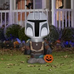 Gemmy 42" Airblown Halloween The Mandalorian Yard Lawn Inflatable Decor Decorations & Props