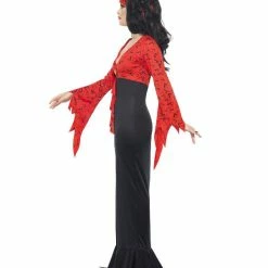 Smiffys USA Evil Queen Red And Black Women's Costume