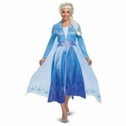 Disguise Frozen 2 Women's Elsa Deluxe Costume Dress With Cape