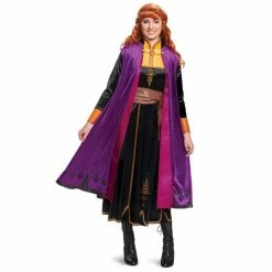 Disguise Frozen 2 Women's Anna Deluxe Adult Costume & Cape Costumes
