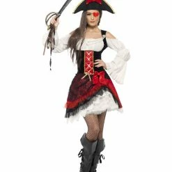 Smiffys USA Costumes Glamorous Lady Pirate Women's Costume