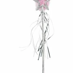 Smiffys USA Star Wand Pink And Silver