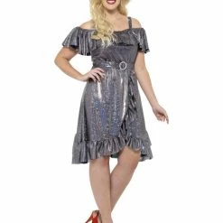 Smiffys USA Costumes Curves 70s Disco Diva Costume