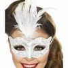 Smiffys USA Masks Venetian Glitter Women's Eye Mask 2 Smiffys USA Masks Venetian Glitter Women's Eye Mask